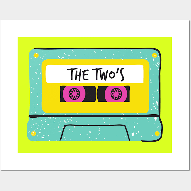 The Two's Cassette Tape Wall Art by waltzart